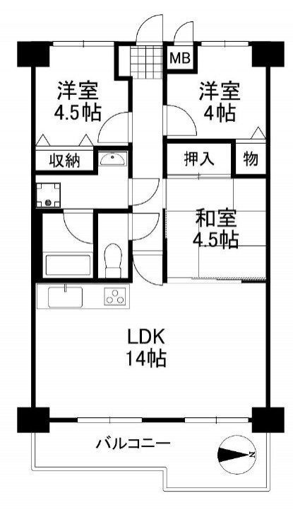 ｻﾝﾛｲﾔﾙ北園田ﾌﾞﾗﾝｼｭｰﾙ